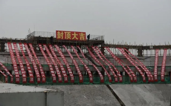 十四運會沙苑沙灘排球場館按期封頂